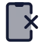 Phoneerase icon with duotone standard style