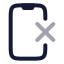 Phoneerase icon with twotone rounded style