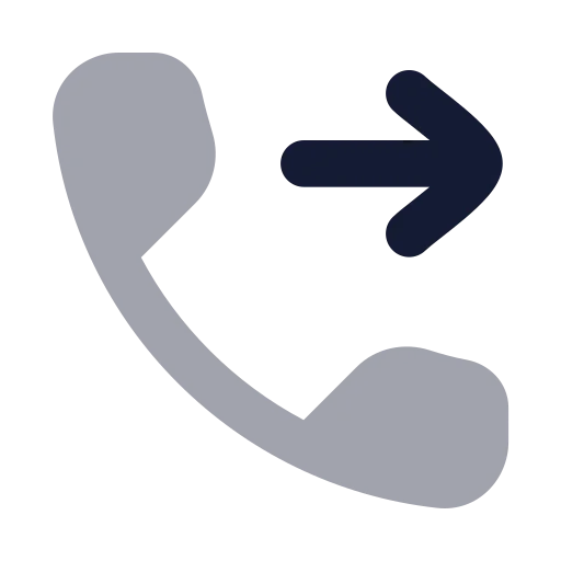 Phone Forwarded Icon in Bulk Rounded style