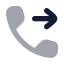 Phoneforwarded icon with bulk rounded style