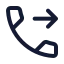 Phoneforwarded icon with stroke standard style