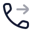 Phoneforwarded icon with twotone rounded style