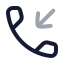 Phoneincoming icon with twotone rounded style