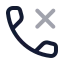 Phonemissed icon with twotone rounded style