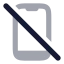 Phoneoff icon with bulk rounded style