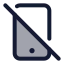 Phoneoff icon with duotone standard style