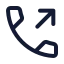 Phoneoutgoing icon with stroke standard style
