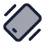 Phoneshake icon with duotone standard style