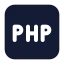 Php icon with solid standard style