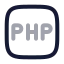 Php icon with twotone rounded style