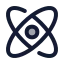Physics icon with duotone standard style