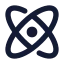 Physics icon with solid standard style