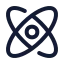 Physics icon with stroke rounded style