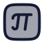 Pisquare icon with duotone rounded style