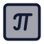 Pisquare icon with duotone standard style