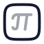 Pisquare icon with twotone rounded style