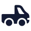 Pickup icon with solid rounded style