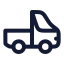 Pickup icon with stroke rounded style
