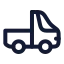 Pickup icon with stroke rounded style