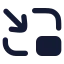 Pictureinpicture icon with solid rounded style