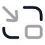 Pictureinpicture icon with twotone rounded style