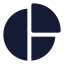 Piechart icon with solid standard style