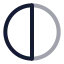 Piechart icon with twotone rounded style