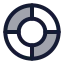 Piechart icon with duotone standard style
