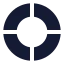 Piechart icon with solid standard style