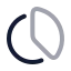 Piechart icon with twotone rounded style