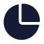 Piechart icon with solid standard style
