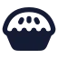Pie icon with solid standard style