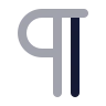 Pilcrow icon preview