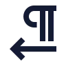 Pilcrow Left icon preview
