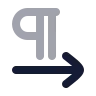 Pilcrow Right icon preview