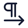 Pilcrow Right icon preview
