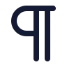 Pilcrow icon preview
