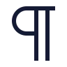 Pilcrow icon preview