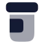 Pillbottle icon with bulk rounded style