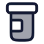 Pillbottle icon with duotone rounded style