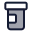 Pillbottle icon with duotone standard style