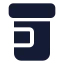 Pillbottle icon with solid standard style