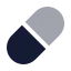 Pill icon with bulk rounded style