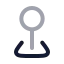 Pinlocation icon with twotone rounded style