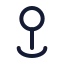 Pinlocation icon with stroke standard style