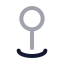 Pinlocation icon with twotone rounded style