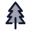 Pinetree icon with duotone standard style