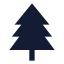 Pinetree icon with solid sharp style