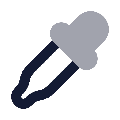 Pipette Icon in Bulk Rounded style