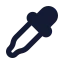 Pipette icon with solid rounded style